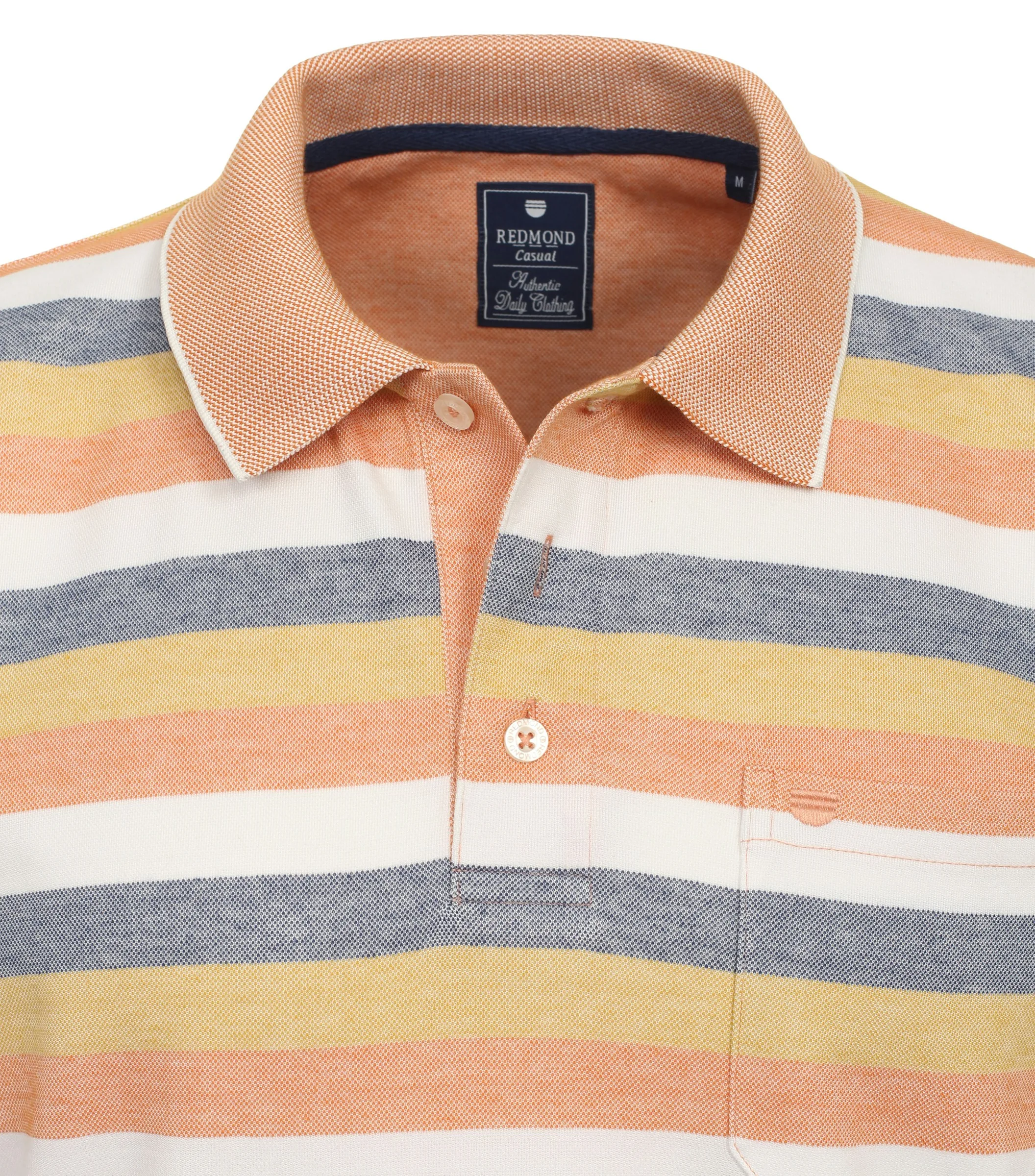 REDMOND Polo-Shirt in Orange - 50 % Baumwolle, 50 % Polyester - Ansicht 3