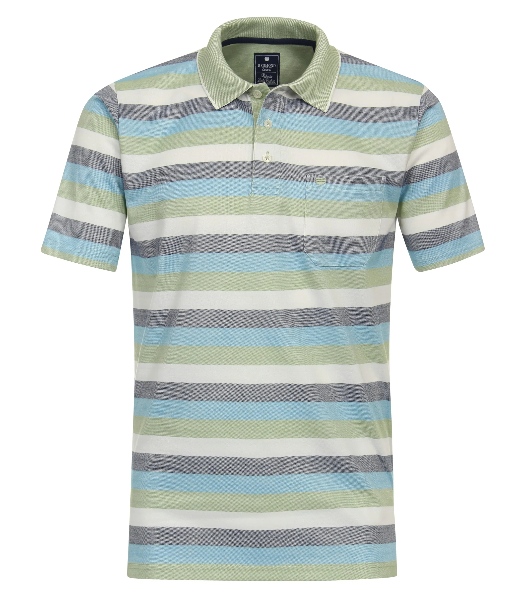 REDMOND Polo-Shirt in Grün - 50 % Baumwolle, 50 % Polyester - Ansicht 1