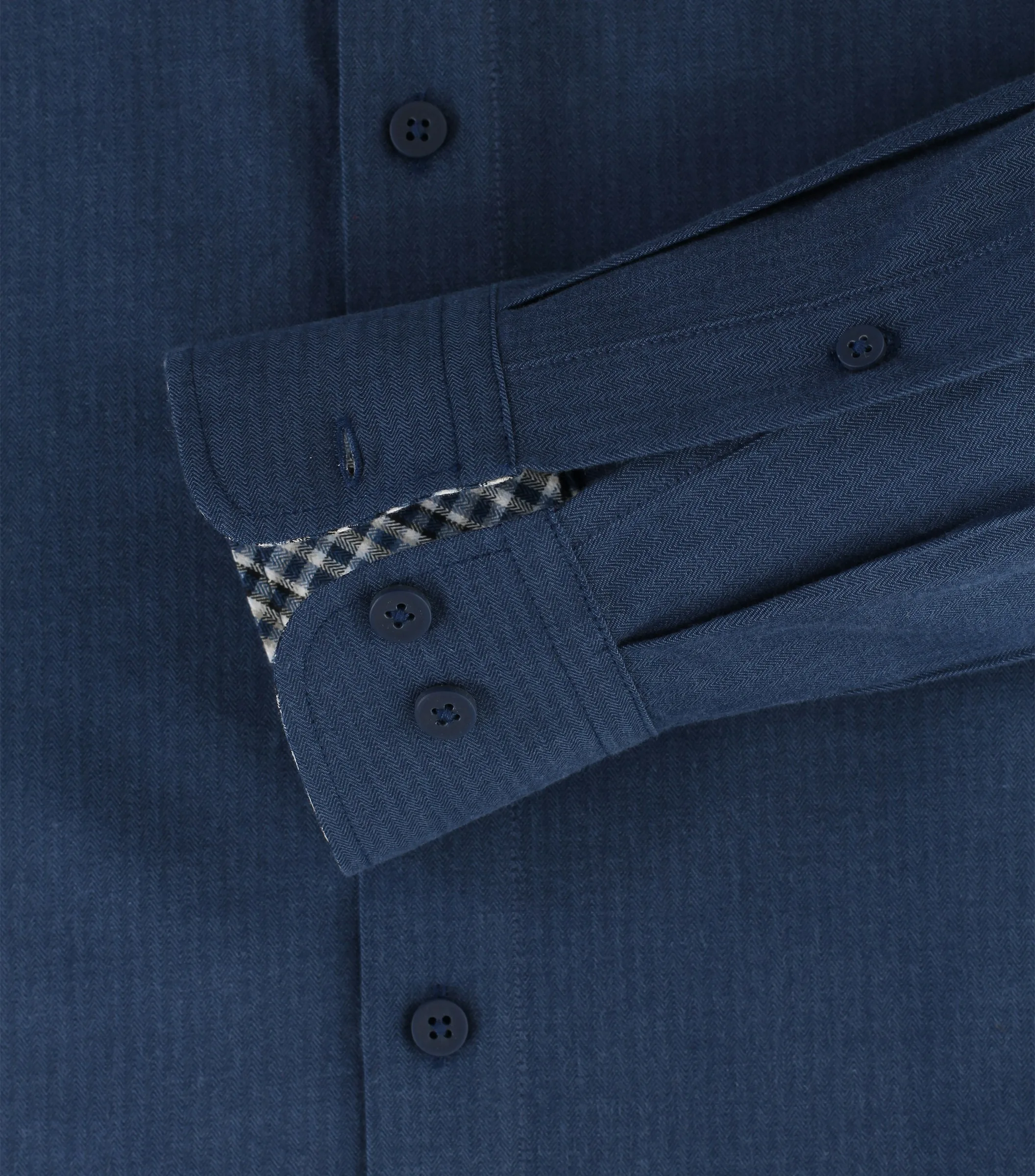 REDMOND Freizeithemd in Blau - 100 % Baumwolle - Ansicht 4