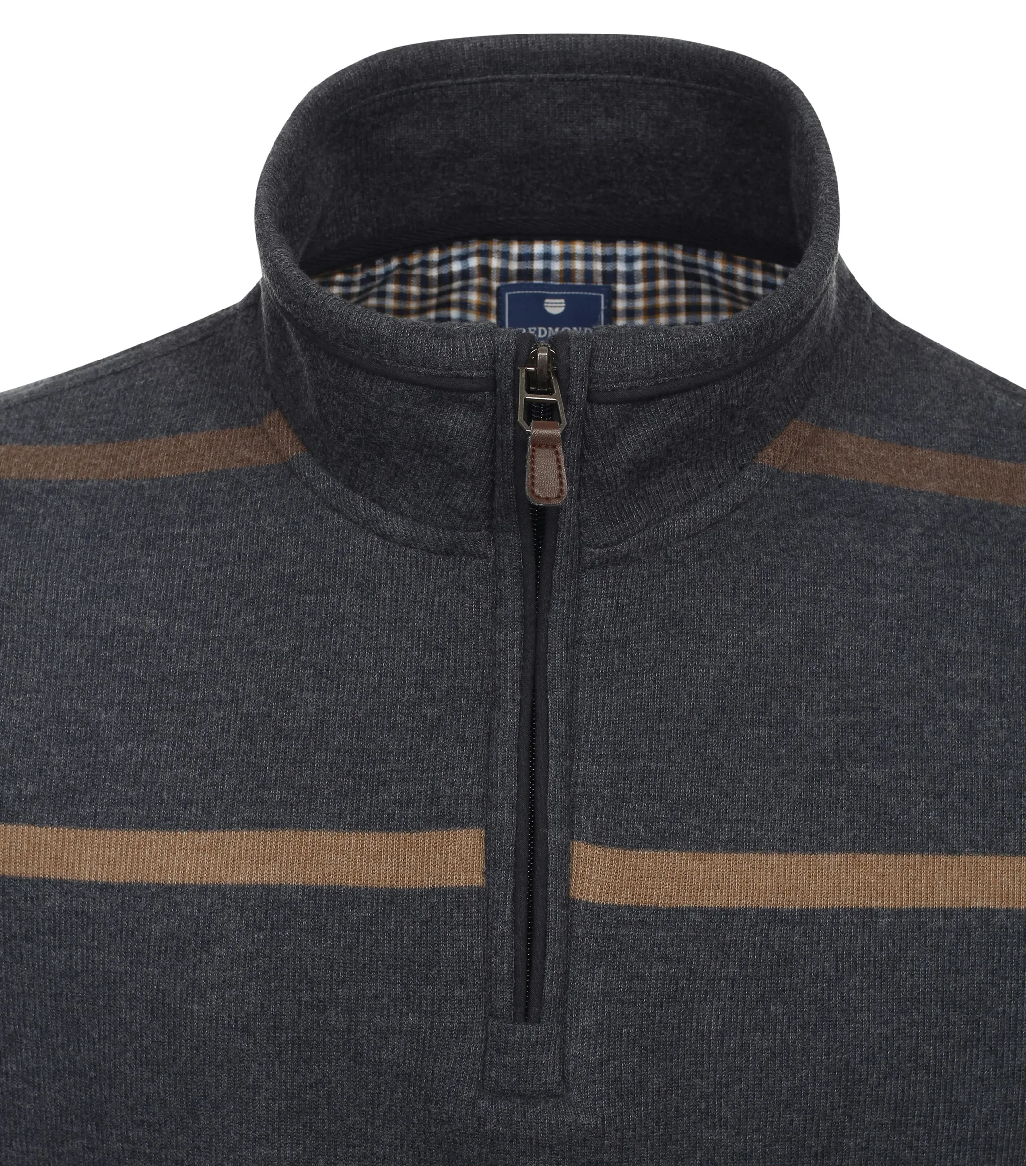 REDMOND Sweatshirt in Braun - 60 % Baumwolle, 40 % Polyester - Ansicht 3