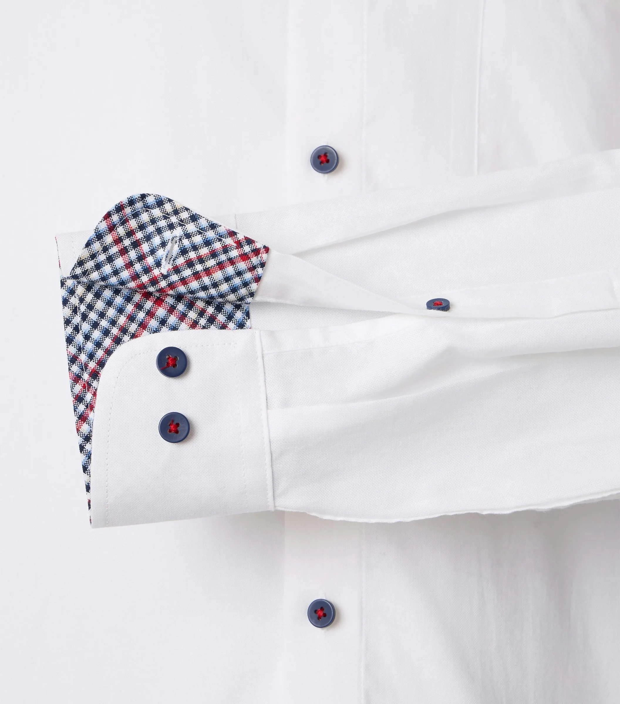 REDMOND Freizeithemd in Weiss - 100 % Baumwolle - Ansicht 4