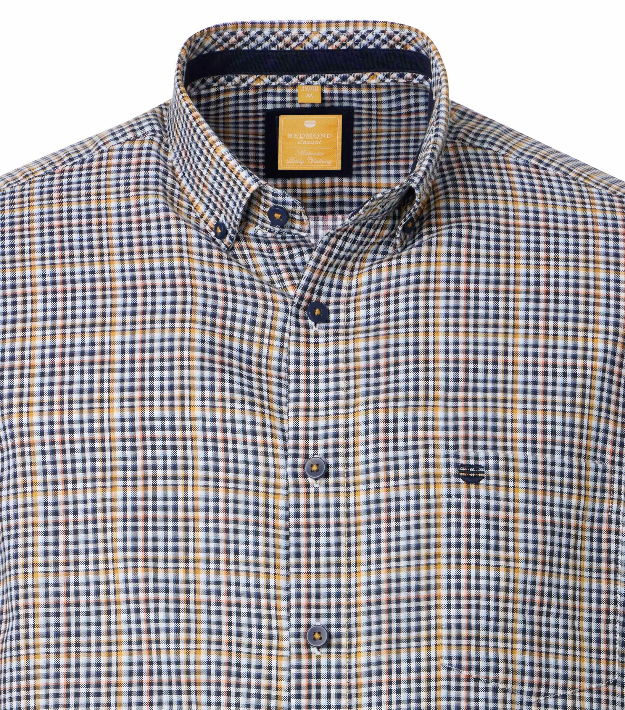 REDMOND Freizeithemd in Gelb - 100 % Baumwolle - Ansicht 3