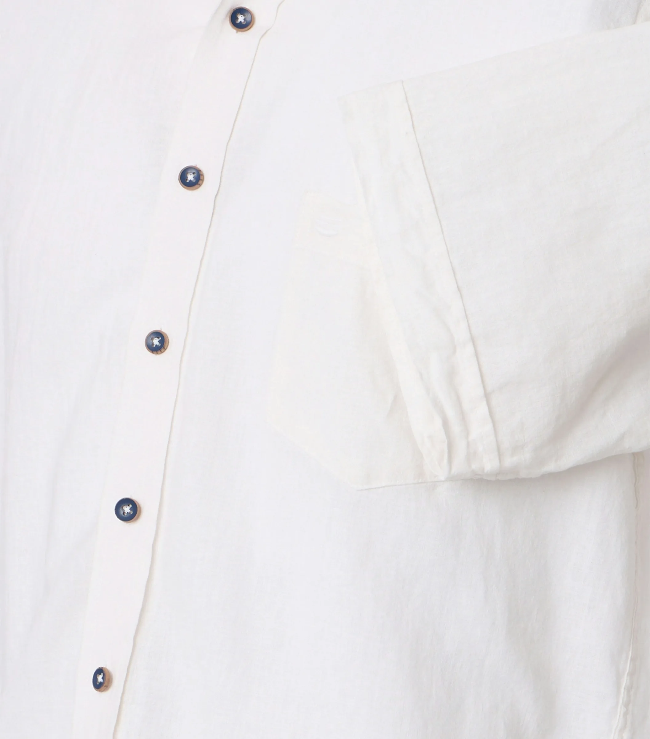 REDMOND Leinenhemd in Weiss - 55 % Leinen, 45 % Baumwolle - Ansicht 4