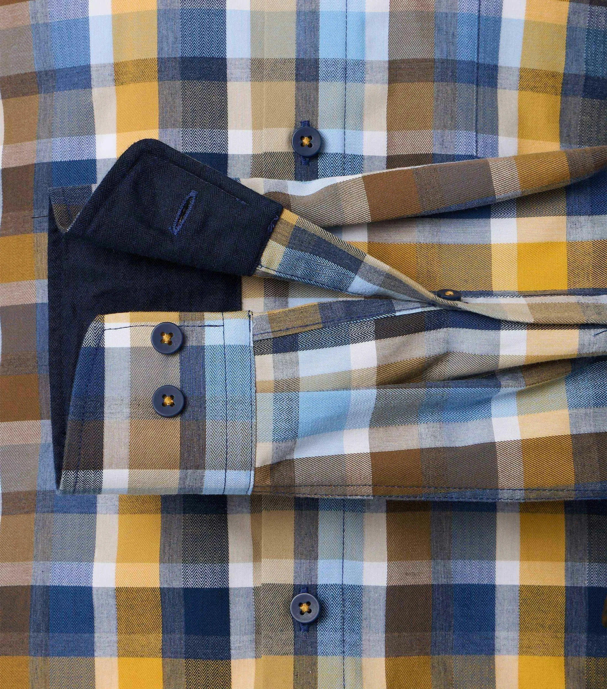 REDMOND Freizeithemd in Braun - 100 % Baumwolle - Ansicht 4