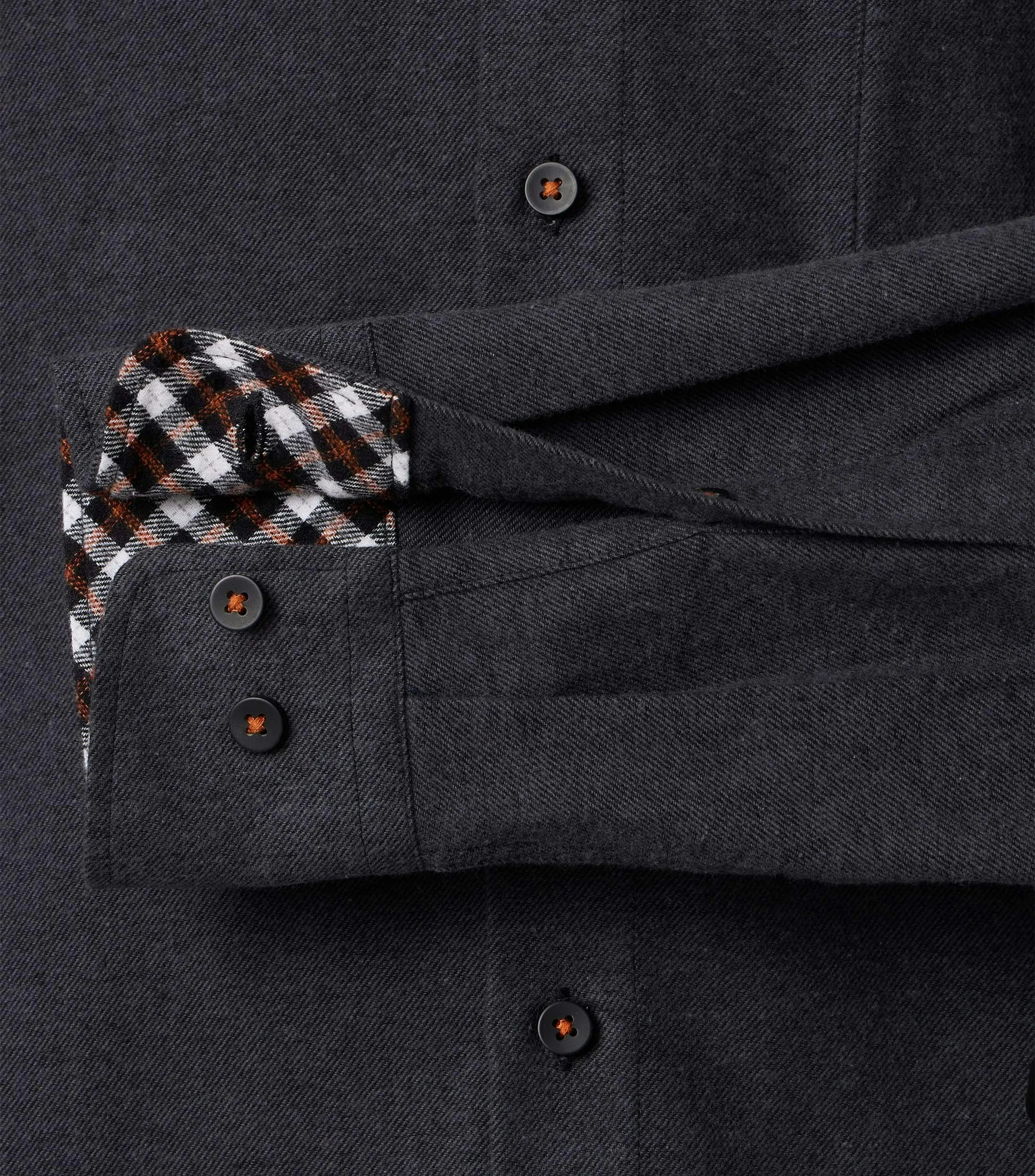 REDMOND Freizeithemd in Anthra - 100 % Baumwolle - Ansicht 4