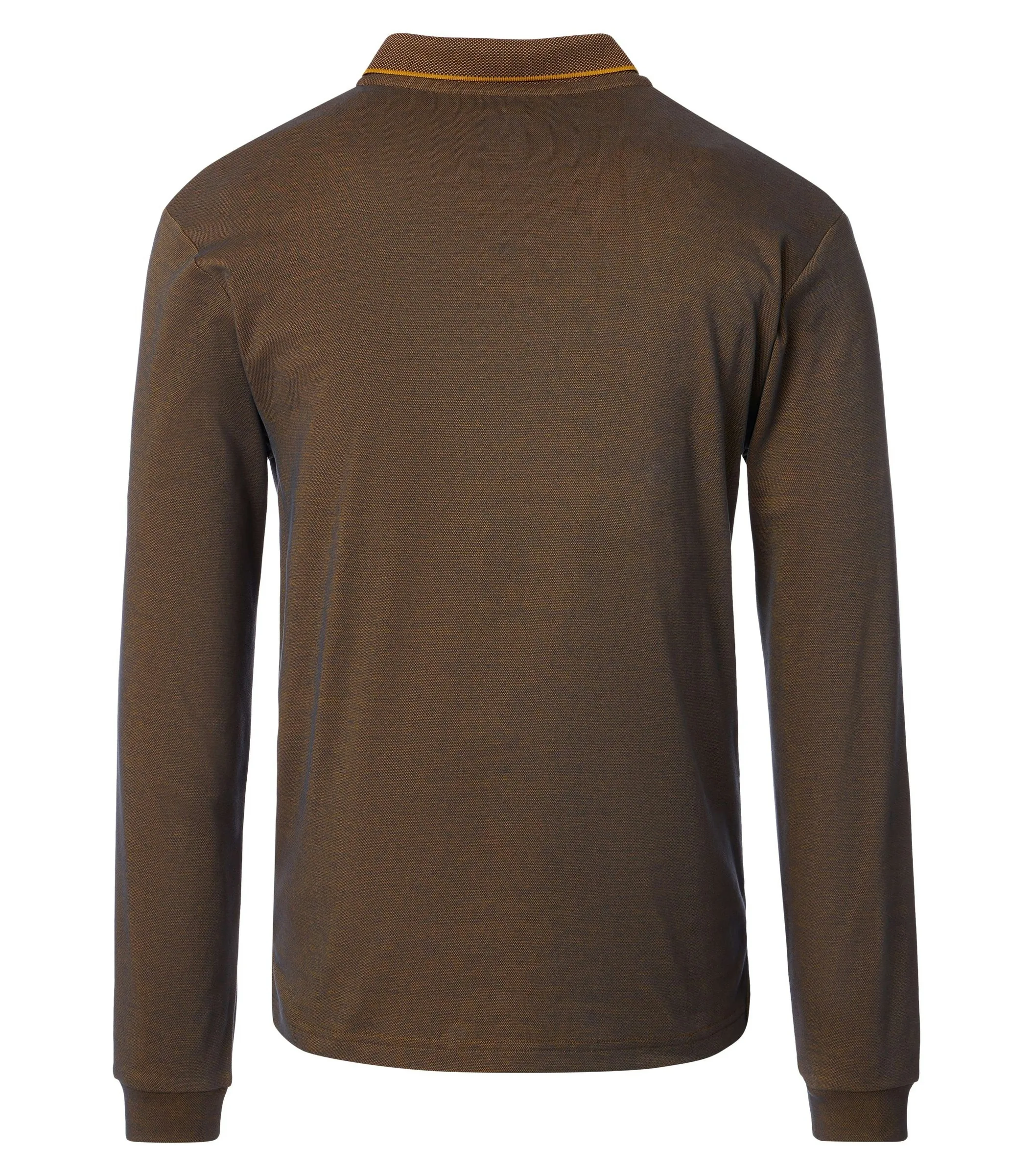 REDMOND Polo-Shirt Langarm in Gelb messing - 60 % Baumwolle, 40 % Polyester - Ansicht 2