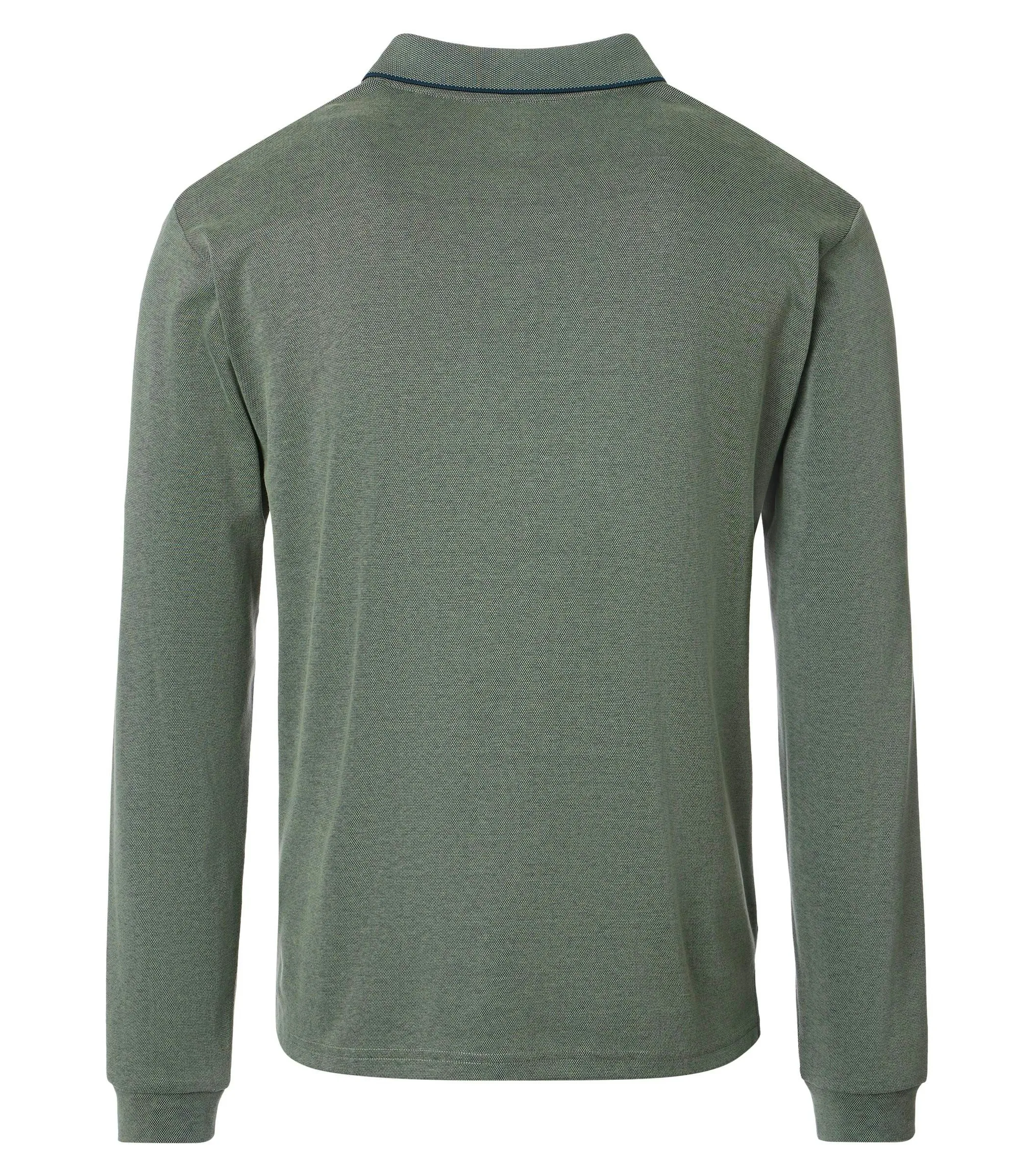 REDMOND Polo-Shirt Langarm in Grün - 60 % Baumwolle, 40 % Polyester - Ansicht 2