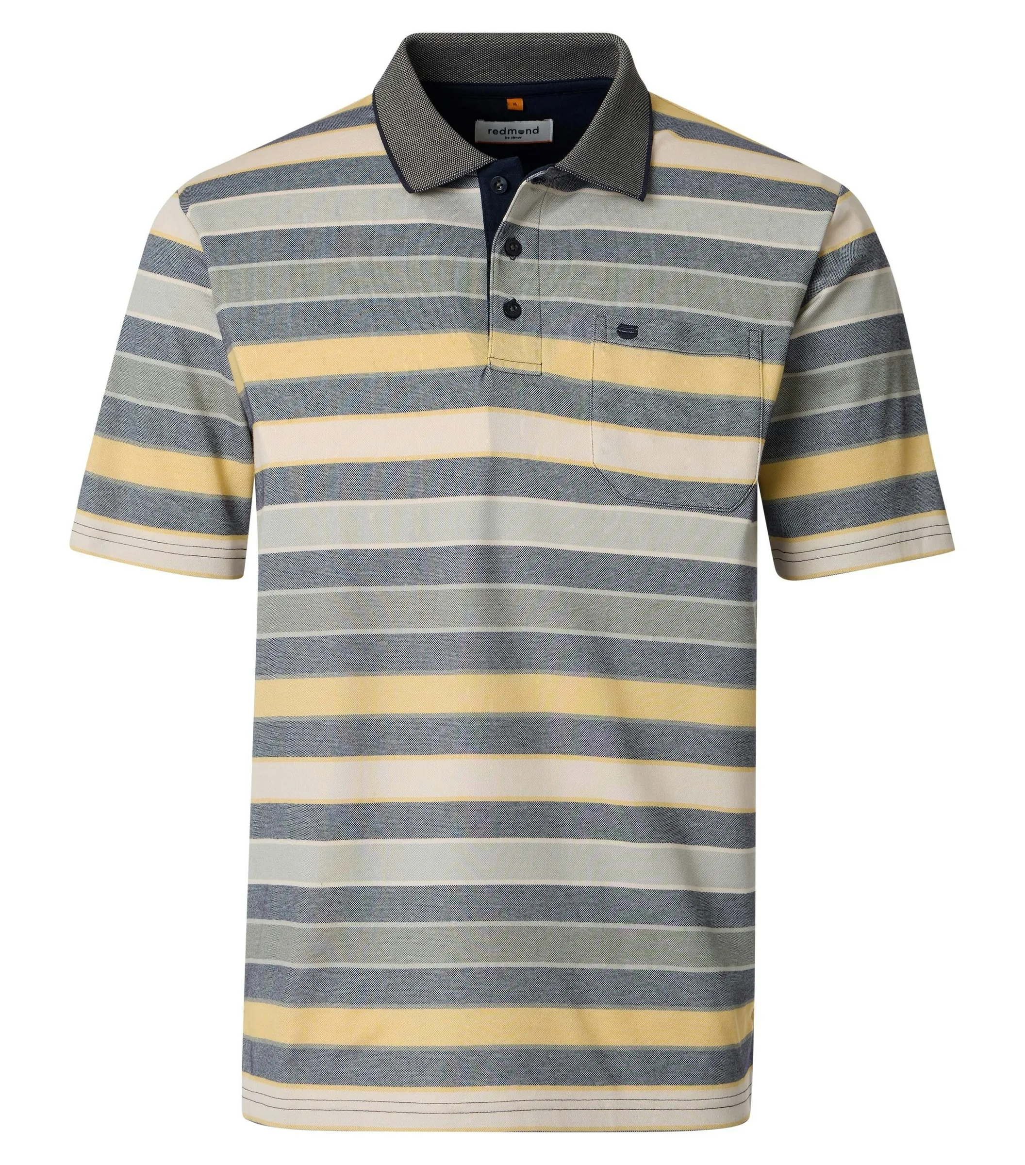 REDMOND Polo-Shirt in Gelb messing - 50 % Baumwolle, 50 % Polyester - Ansicht 1