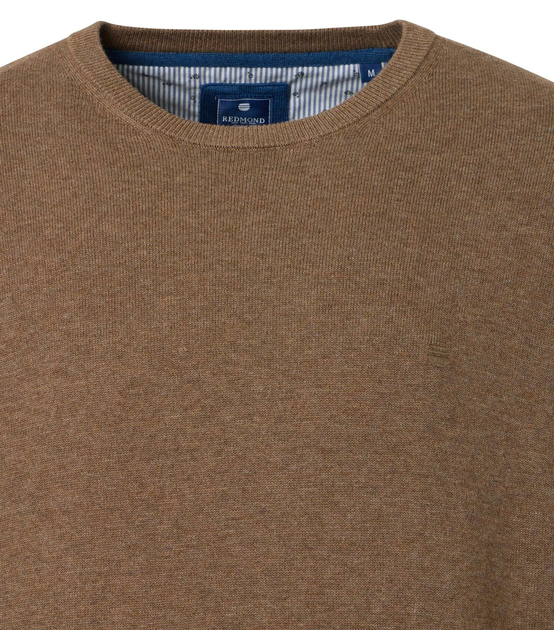 REDMOND Pullover in Braun - 100 % Baumwolle - Ansicht 3