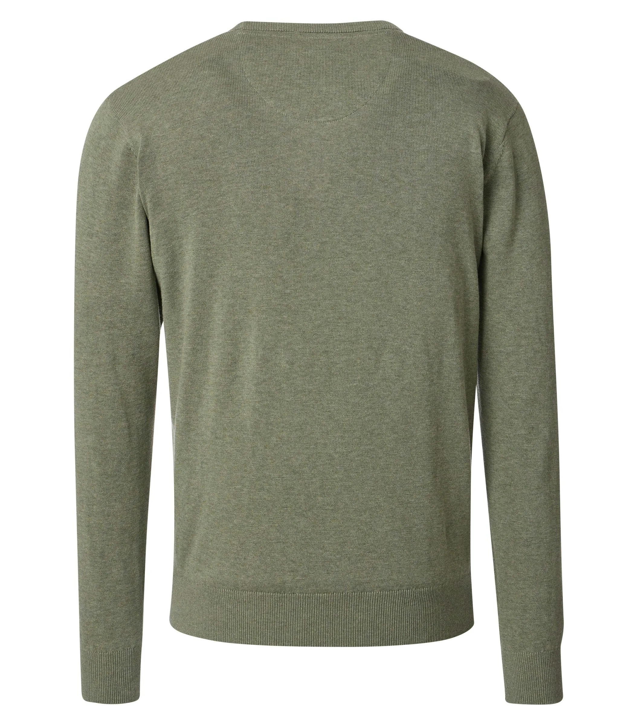 REDMOND Pullover in Grün salbei - 100 % Baumwolle - Ansicht 2